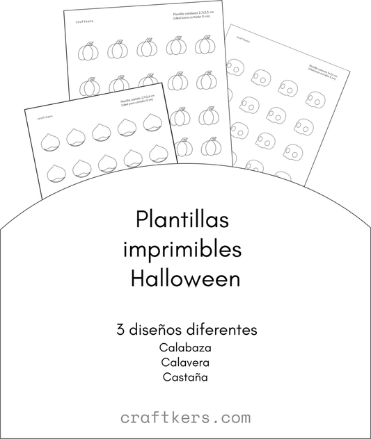 Halloween Plantillas imprimibles - Transfers glasa real
