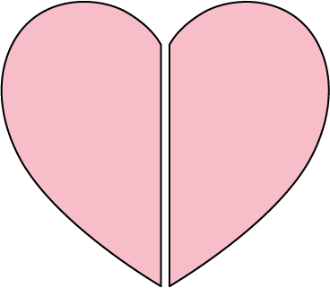 Corazón 2 piezas - Amor - Cortador galletas