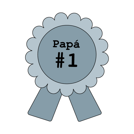 Medalla "Papá #1" - Sello y cortador galletas
