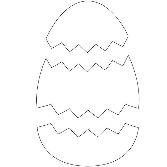 Huevo de Pascua 3 piezas - Cortador galletas