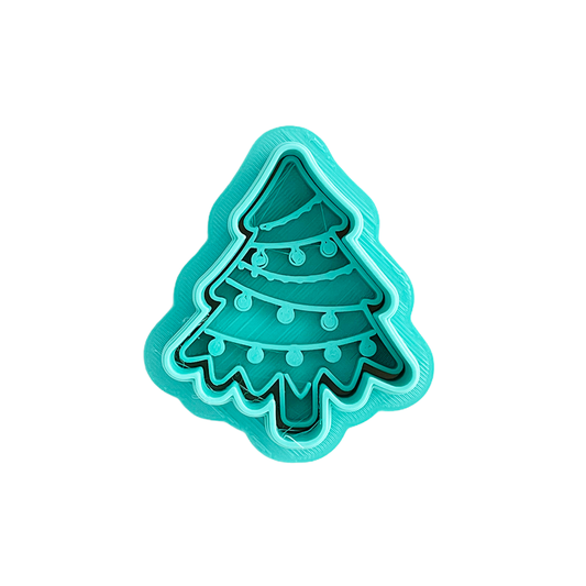 Árbol de Navidad silvestre - Navidad - Sello y cortador galletas